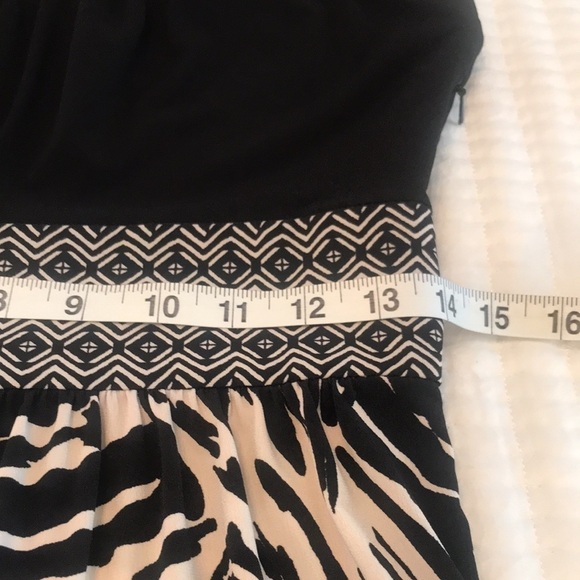 Max and Cleo Black Print Dress Size 4 - Picture 10 of 12